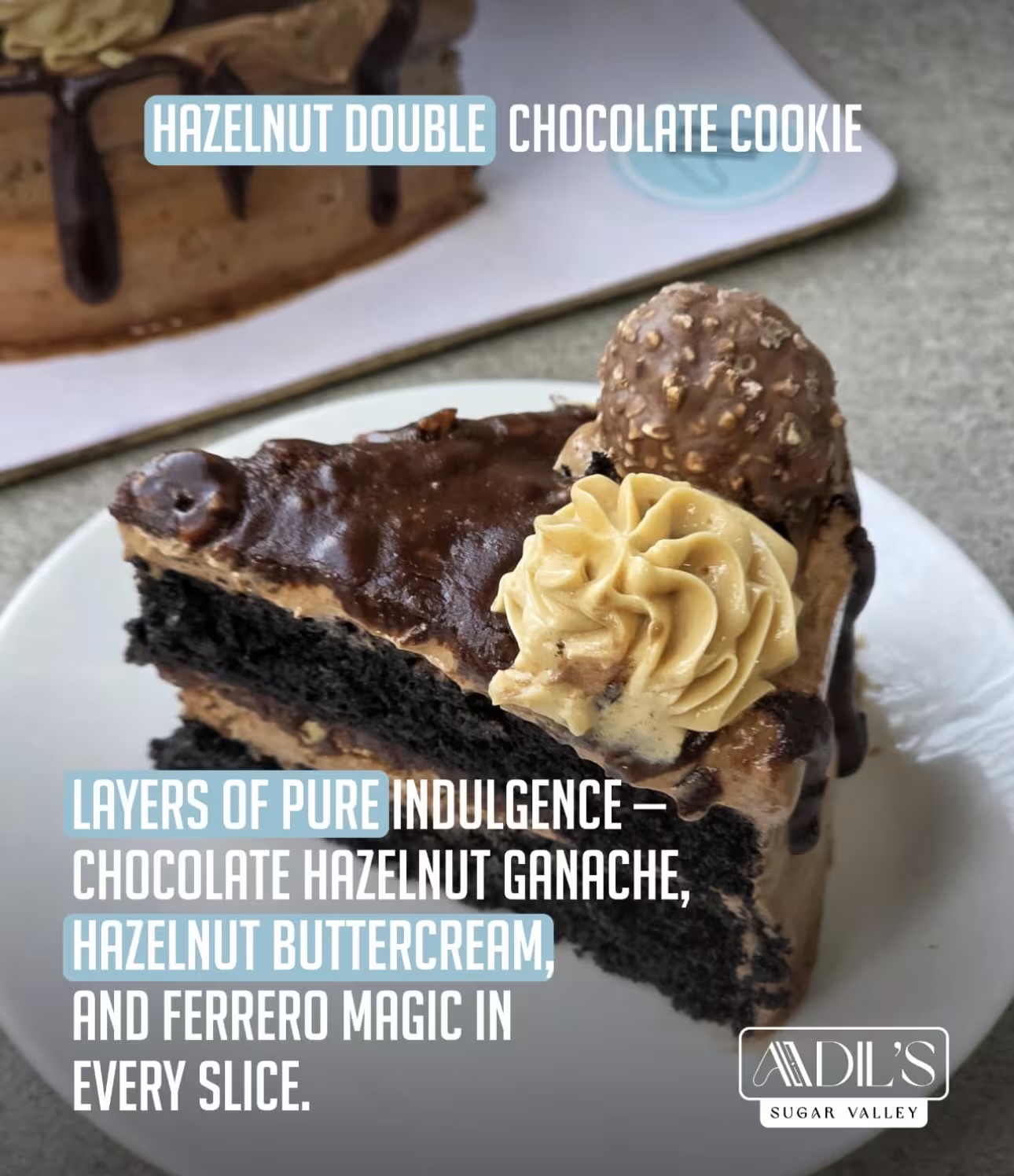 Hazelnut double chocolate cookie's image