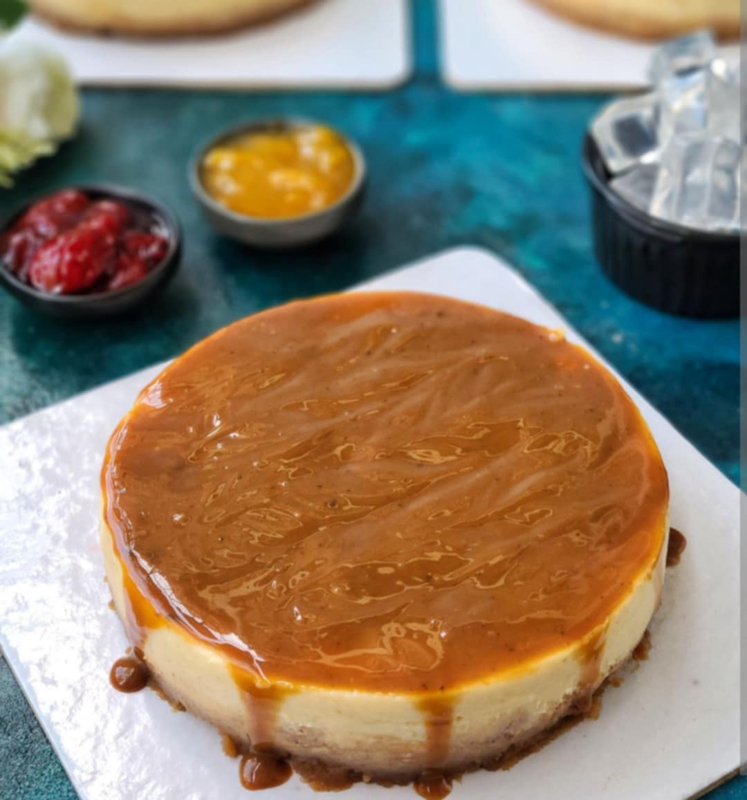 New york salted caramel cheesecake