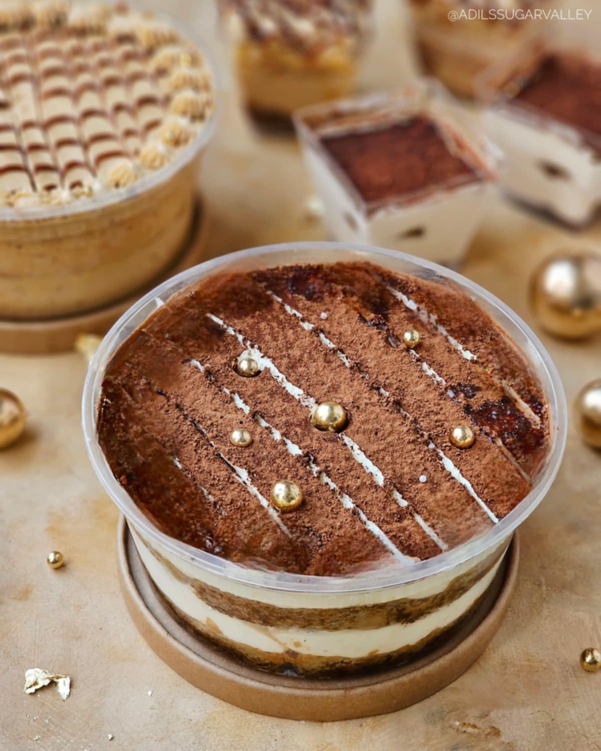 Ladyfingers Tiramisu cheesecake tub
